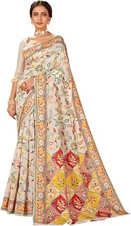 Glory Sarees Women's Kashmiri Pashmina Silk Woven Saree With Blouse Piece (Heritage_Silk112_Parent) Price In India