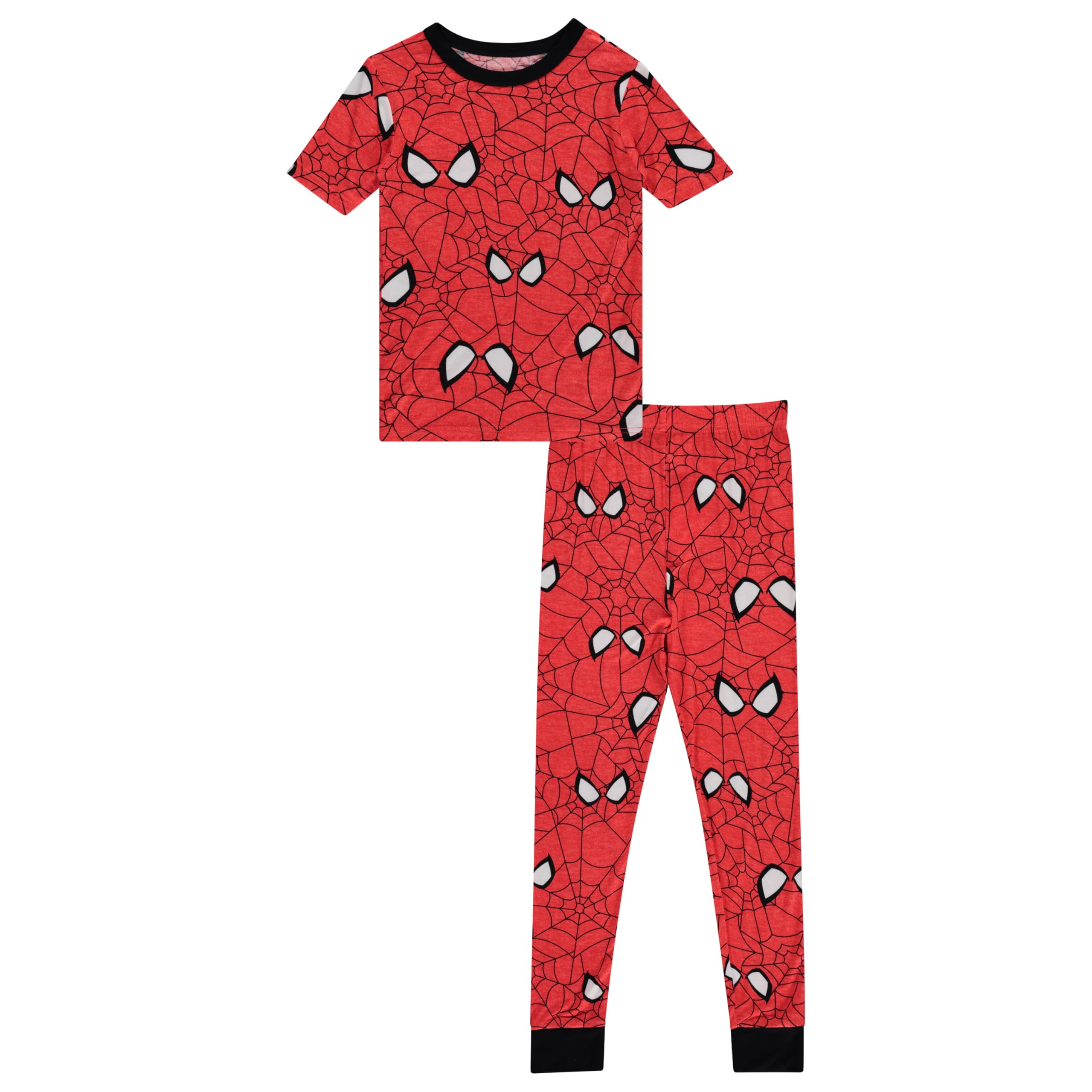 Marvel Boys Spiderman Pajamas Set - 2 Piece Short Sleeve Spiderman Pajamas - Spiderman, Miles Morales Pajamas Set