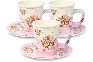 Enchanting ROYAL BLUEBONNET Paper Teacups for Tea Party Bliss