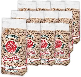 Dried Pinto Beans – Premium Heirloom Beans for Chile Con Carne, Soups, Stews, Chili & Mexican Dishes – Non-GMO, Gluten-Free, High Protein, Vegan & Vegetarian Friendly, 1 Pound (Pack of 12)