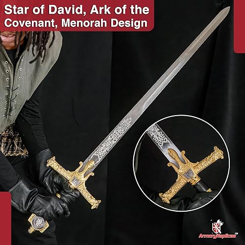 Miniatura 22 de Armory Replicas™ - Gran espada del rey Salomón y tamaños para coleccionistas y entusiastas - Opciones diversas para cada entusiasta de la espada