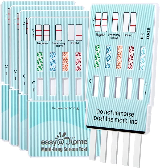 Easy@Home 5 Panel Urine Drug Test Kit [5 Pack] -