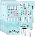 Easy@Home 5 Panel Urine Drug Test Kit [5 Pack] - THC/Marijuana, Cocaine, OPI/Opiates, AMP, BZO All Drugs Testing Strips in One Kit - at Home Use Screening Test with Results in 5 Mins #EDOAP-754