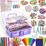 2000+ Pcs Arts and Crafts Supplies for Kids - Kids Craft kit for Boys & Girls - Craft Box Gift for Ages 4-6, 6-8, 8-12