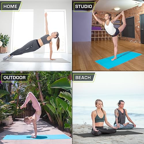 Miniatura 6 de Prosource Fit Classic - Tapete de yoga de 18 pulgadas de grosor, extra largo de 72 pulgadas, ligero, con agarre antideslizante para yoga, pilates,