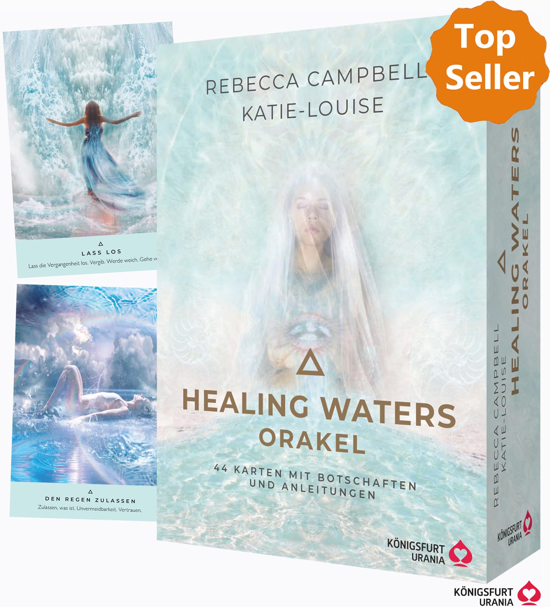 Healing Waters Orakel - 44 Karten mit Botschaften und Anleitungen: 44 Orakelkarten und 176-seitiges Booklet