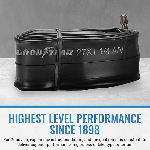 Miniatura 36 de Goodyear Tubo de bicicleta con caucho butílico - Tubos de bicicleta confiables para ciclismo premium