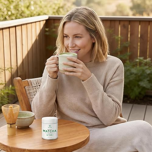 Miniatura 7 de WEGLOW Matcha Power Polvo de matcha orgánico de grado ceremonial - Polvo de té verde matcha de grado ceremonial de primera cosecha, certificado por