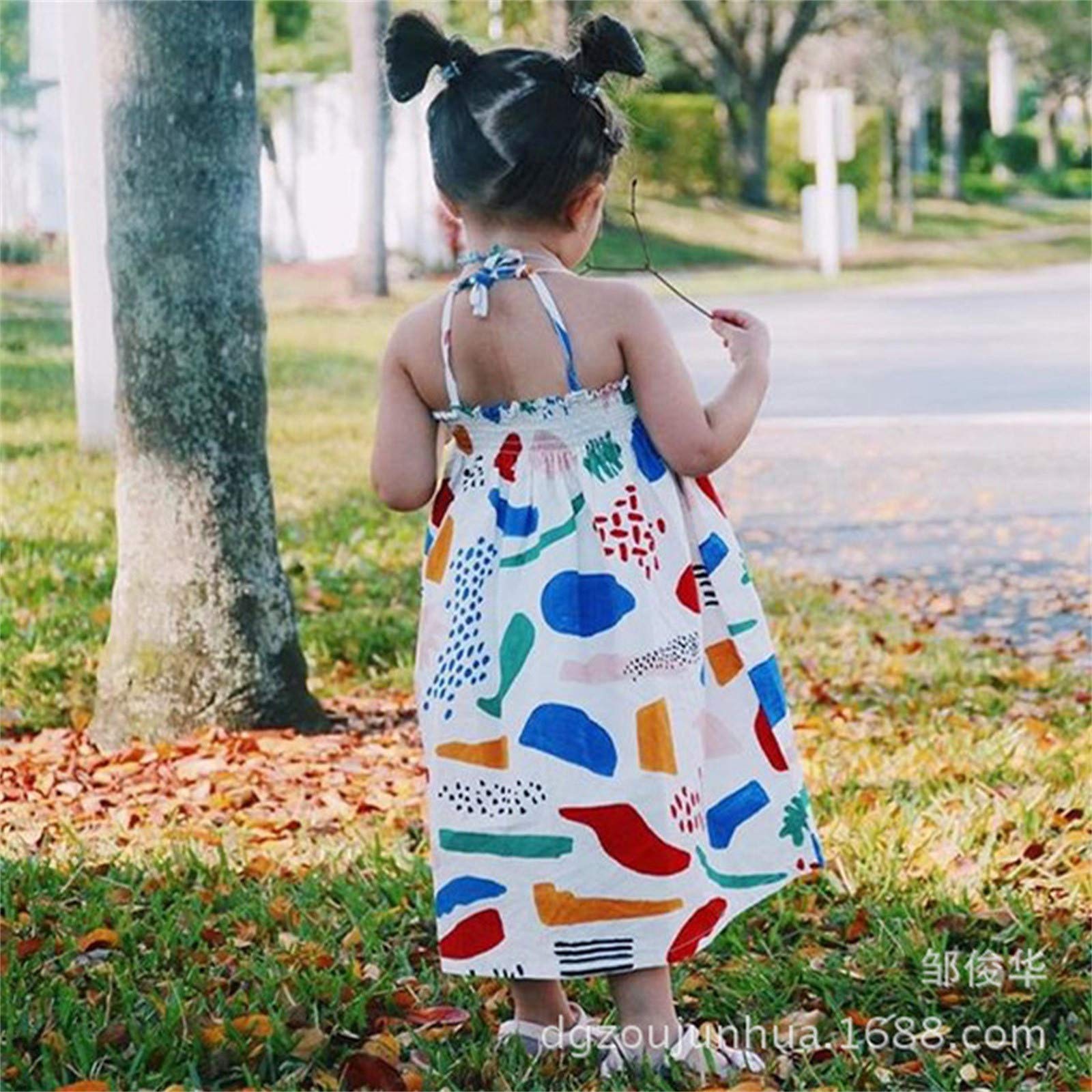 Dresses for Girl Summer Midi, Toddler Kids Baby Girl Summer Seaside Beach  Dress Sling Skirt Floral Skirt 1-6 Years : Amazon.in: Clothing & Accessories