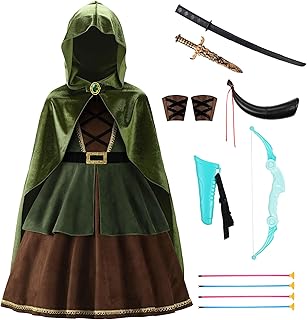 ReliBeauty Déguisement Archer Fille Costume Fille pour Halloween Carnaval