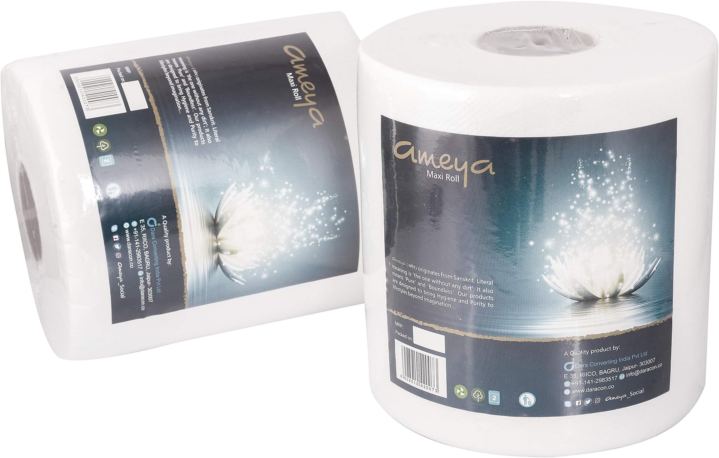 ameya Premium HRT/Maxi Rolls 2 ply- 200 meters twin pack