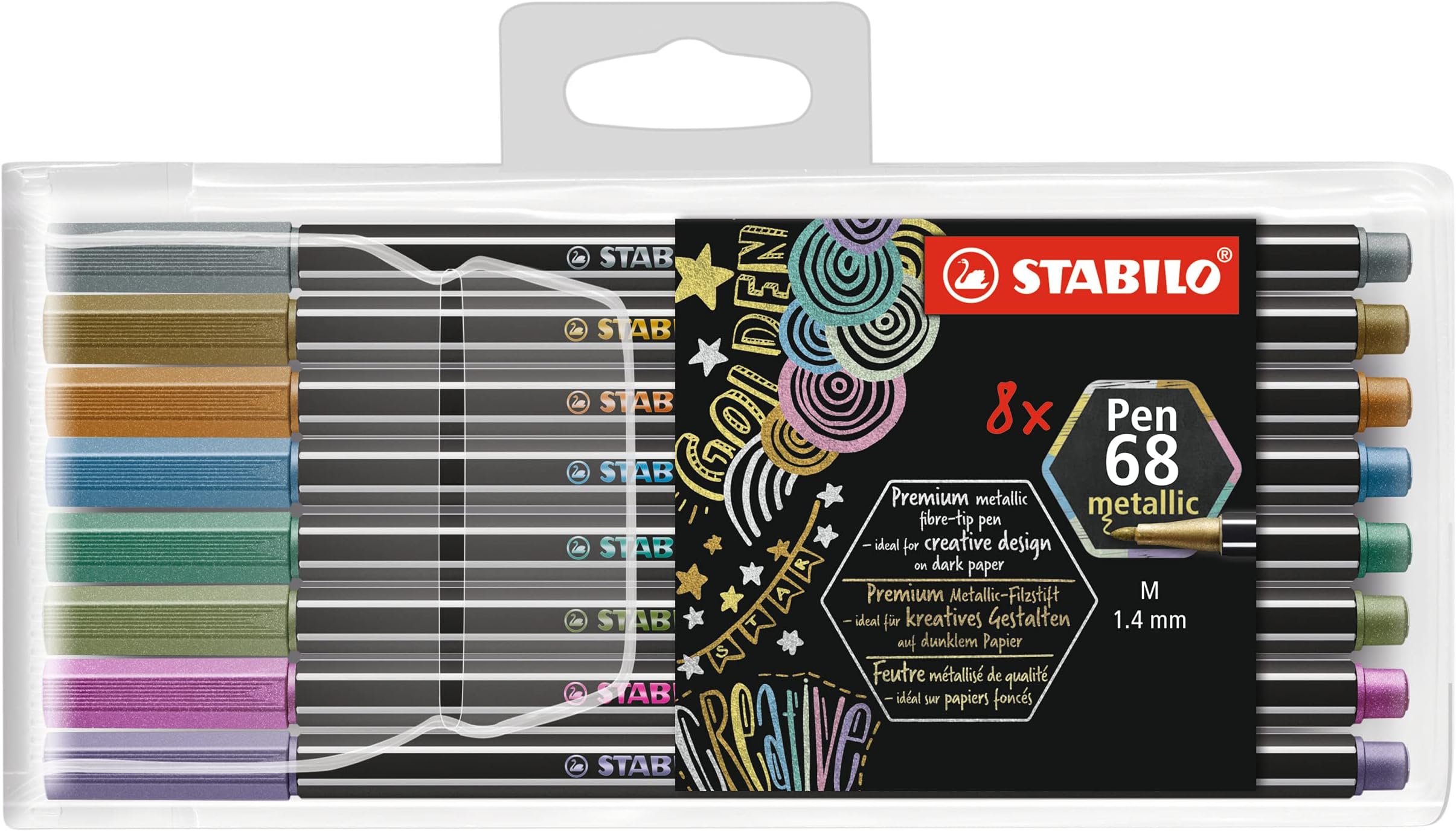 STABILO Pen 68 Metallic Set, 8-Colors