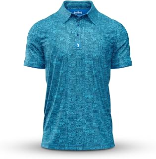 Funny Golf Polo Shirts – 4 Way Stretch Men’s Golf Shirts Short Sleeve, Golf Polos for Men with UPF 50 Protection
