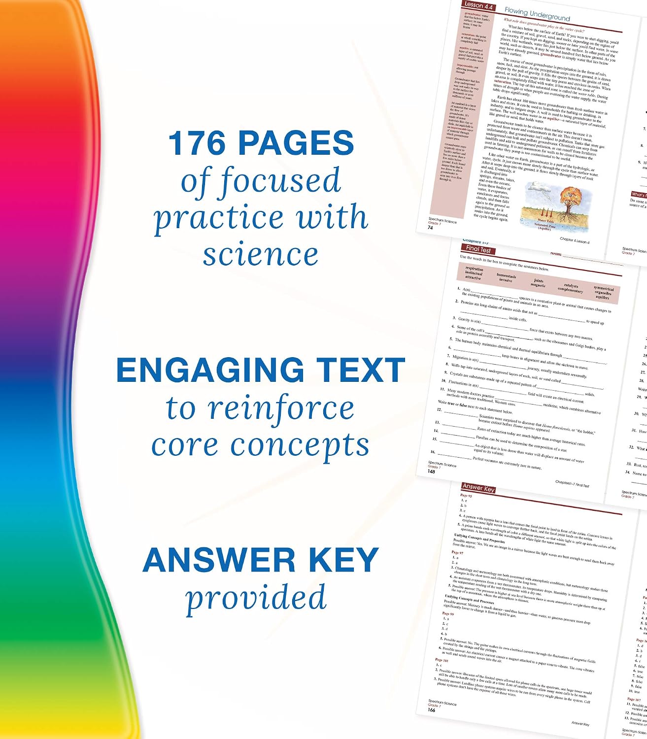 Spectrum Grade 7 Science Workbook, Middle School Books Covering Natural, Earth, Life Sciences, and More With Scientific Research Activities, Classroom or Homeschool Curriculum (Volume 59)
