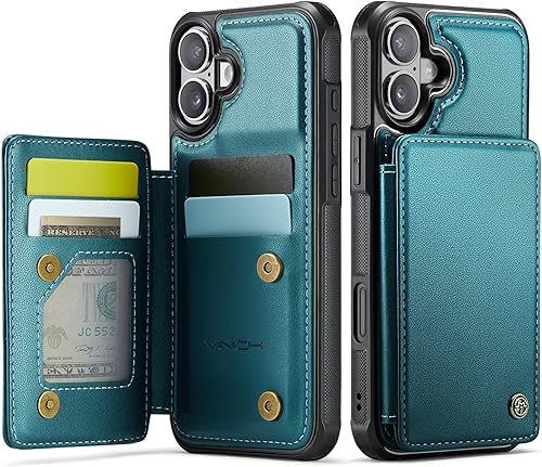 Miniatura 85 de Vinich Funda tipo cartera para iPhone 11 con tarjetero y ranuras de crédito con bloqueo RFID, función atril, a prueba de golpes, para iPhone 11