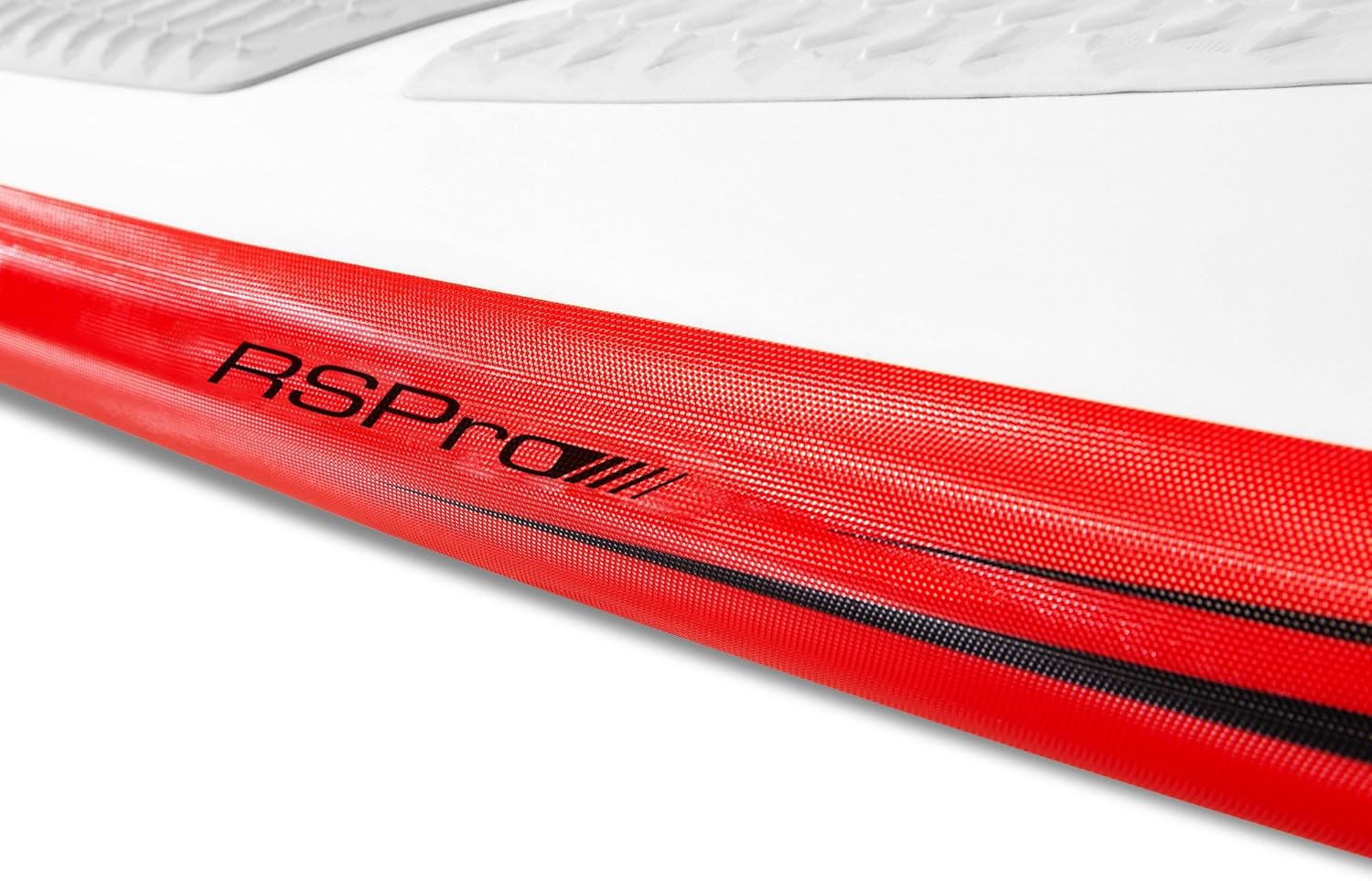 RSPro® Stripes SUP Rail Savers - Stand Up Paddle Board Protection Red/Black (2" X 75")