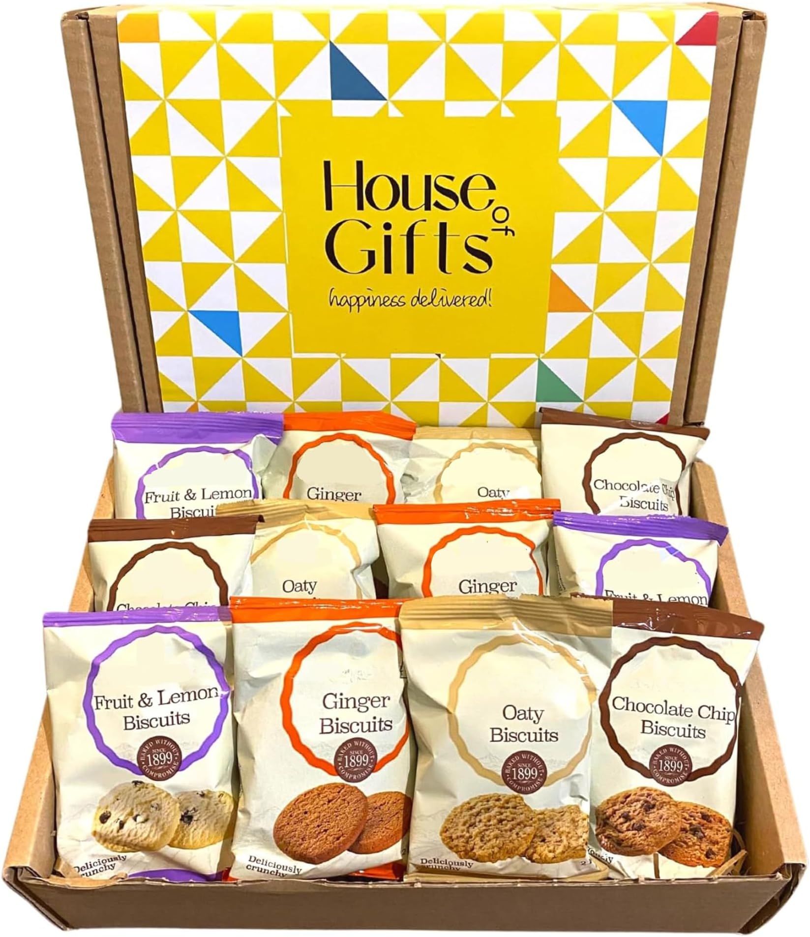 Biscuits Gift Set Biscuit Hamper Including 12 Packs of Two Grandma Wild's Classic Biscuits (24 Single Total) Ideal Biscuit Lovers Gift