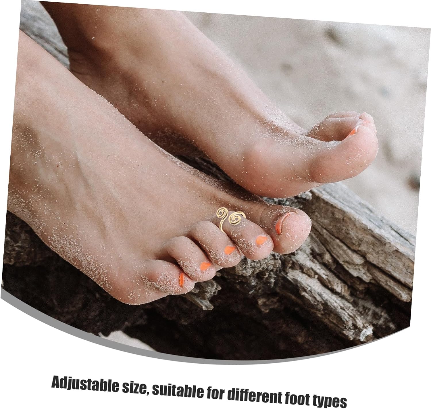 4pcs Adjustable Women Toe Rings Set Gold Zircon Open Band Summer Beach Foot Jewelry Stylish Sparkling Designs for Feet Accessories