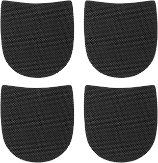 4 PCS Boot Heel Replacement, 4mm/0.16in Shoe Repair Rubber Heels Anti-Slip Heel Pads for Men and Women