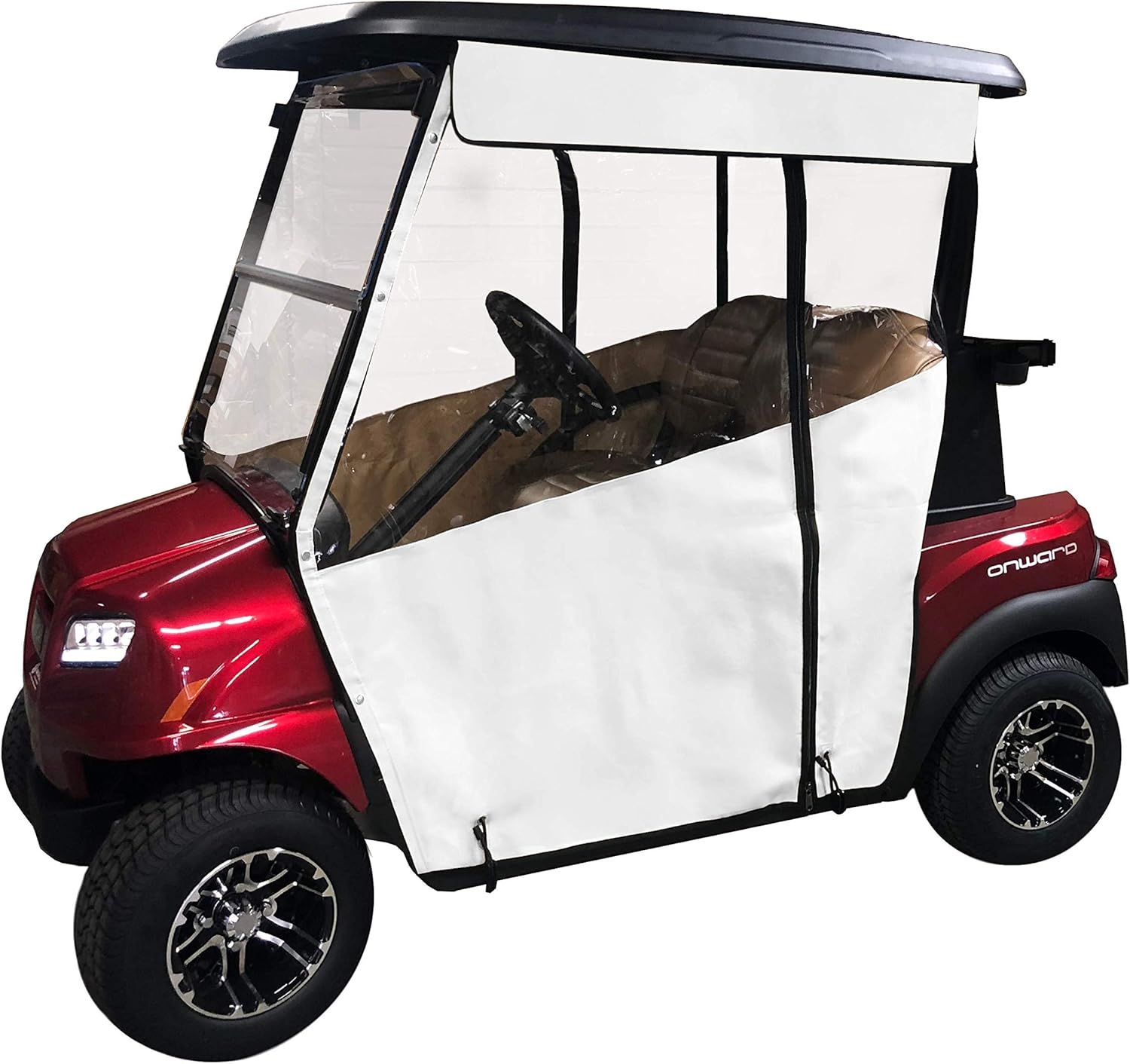 Buy Golf Cart Cover 3Sided Track Style Marine Grade Vinyl Cart Cover