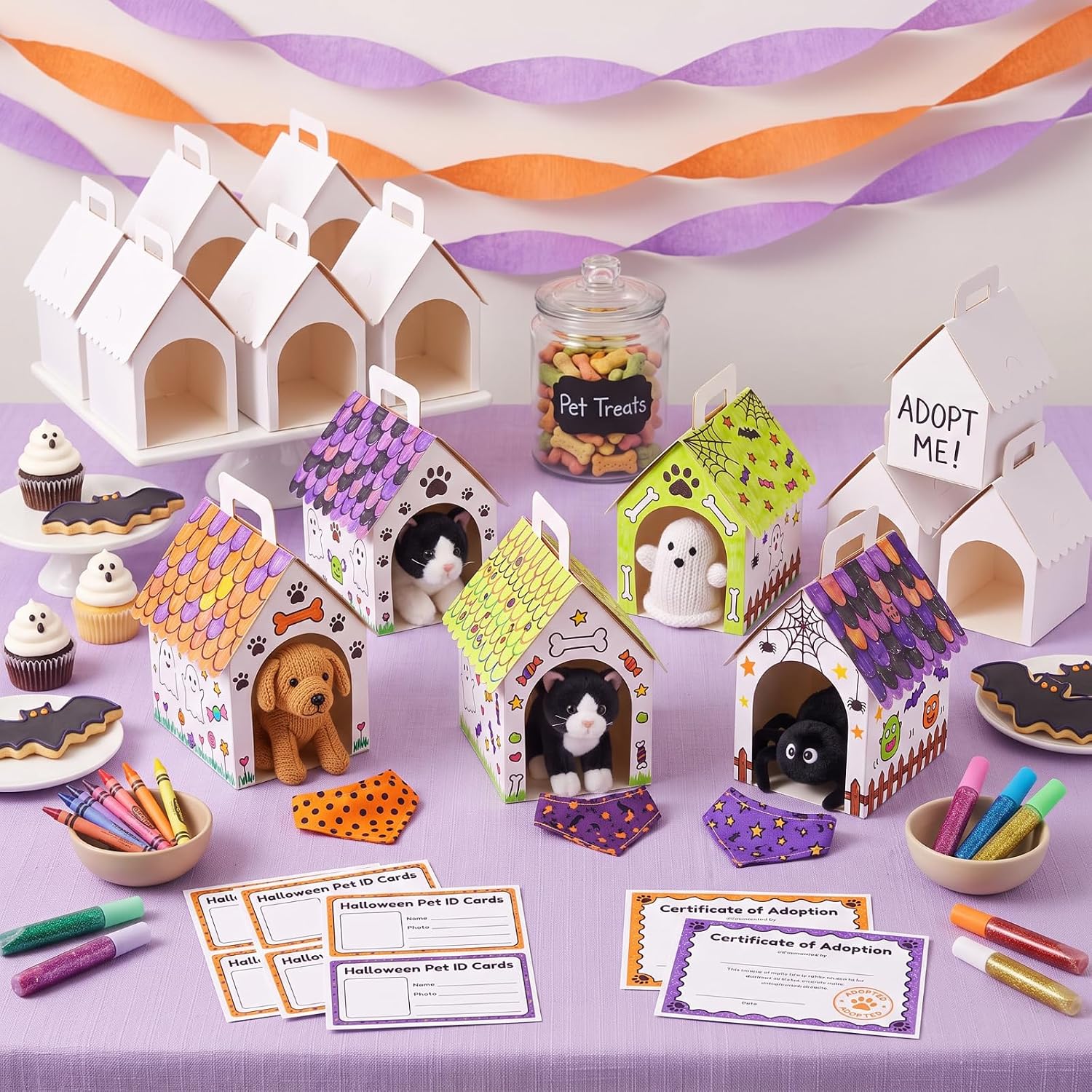 ShinyRelief 36 Pcs Dog House Shaped Treat Boxes DIY Halloween Party Favors image 2
