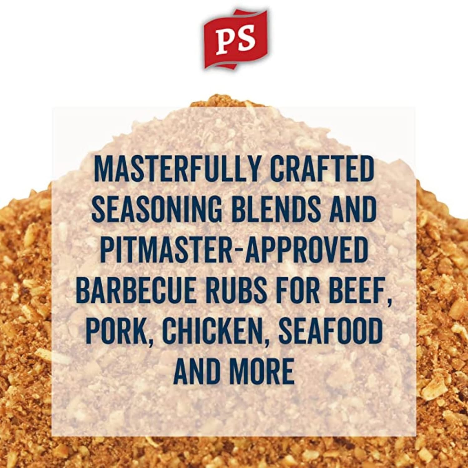 PS Seasoning The BBQ General - SPG Seasoning, All-Purpose BBQ Seasoning & Rubs for Smoking and Grilling- Classic SPG Spice Blend & Multi-Purpose Dry Rub for Steaks, Pork, Chicken, Beef Brisket, 26.9oz