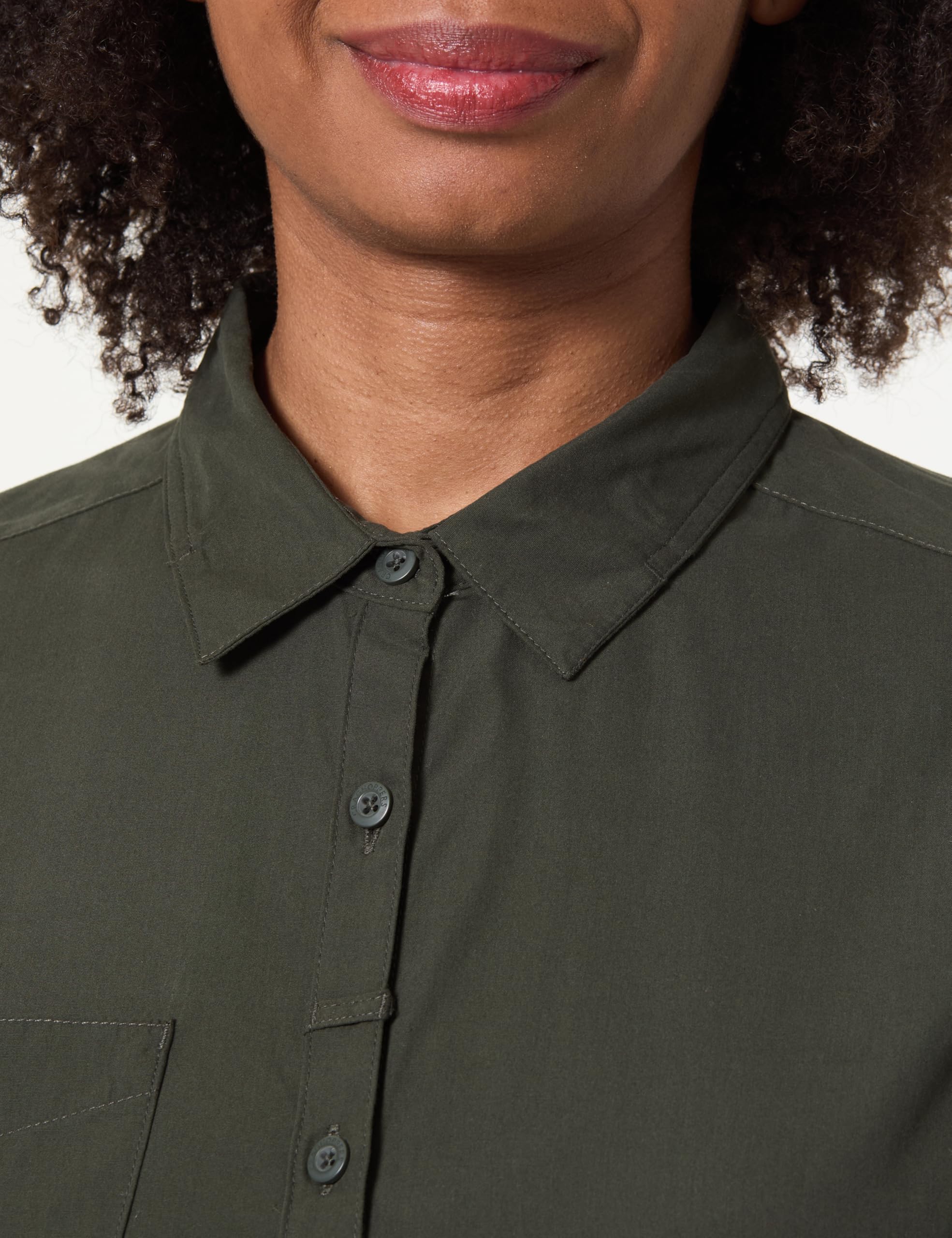 Craghoppers Expert Kiwi Chemise à Manches Longues pour Femme Bouton Bas