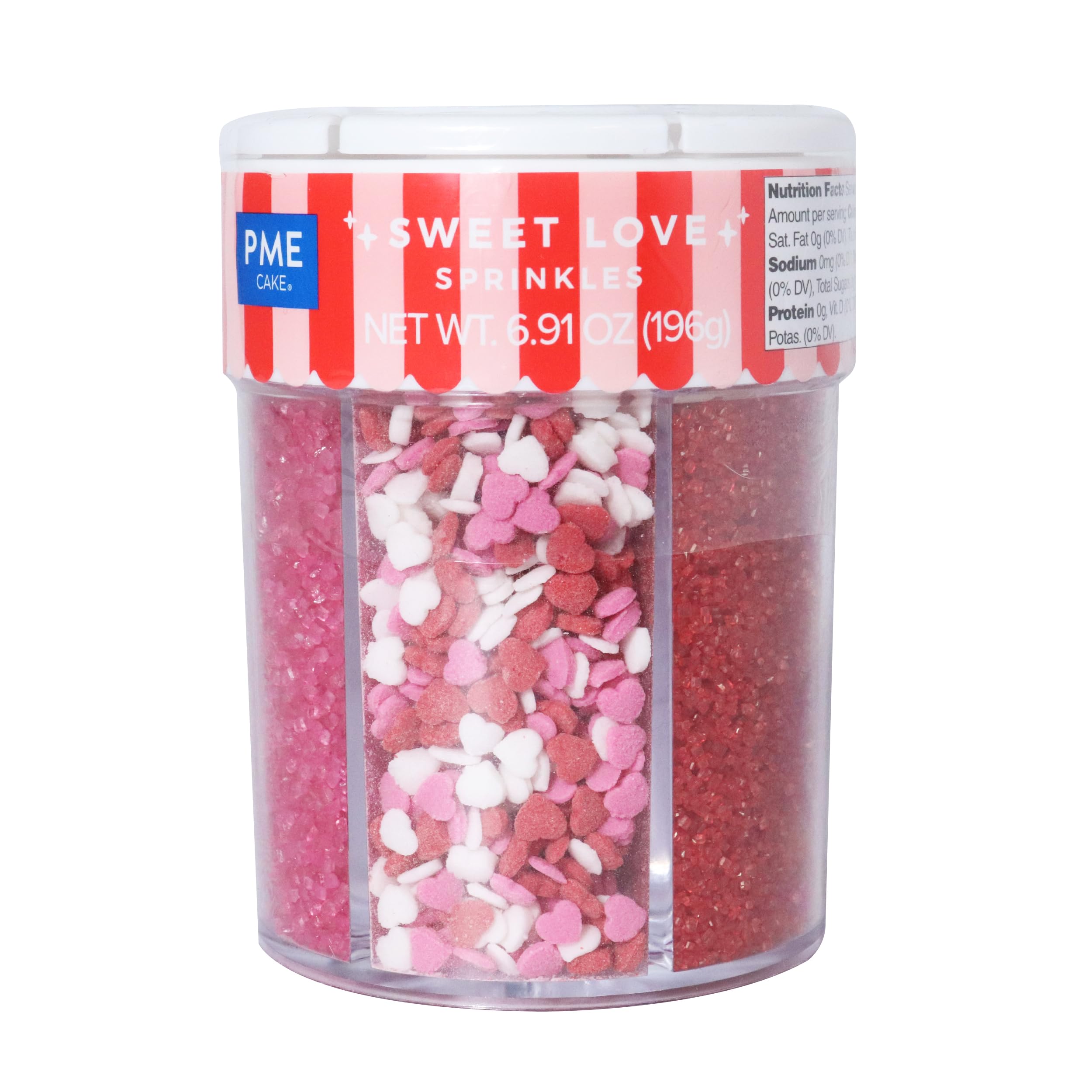 PME Cake 6-in-1 Valentines Sprinkle Set | Sweet Love (196g)