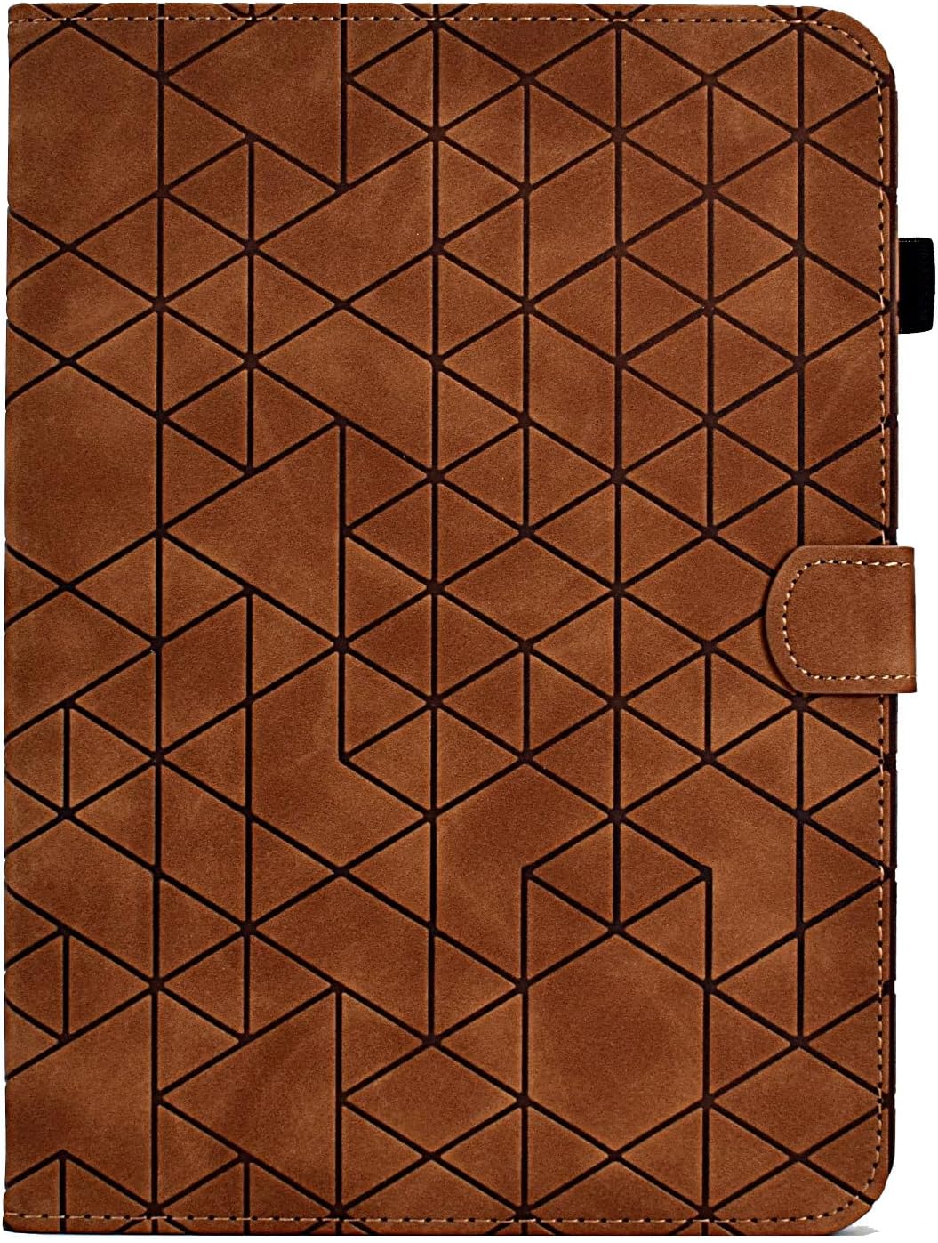 Premium Leather Folio Stand Protective Case Compatible with Kindle Fire 7 2022 Case Multiple Viewing Angles and Automatic Wake-Sleep Function(Kahverengi) image 4