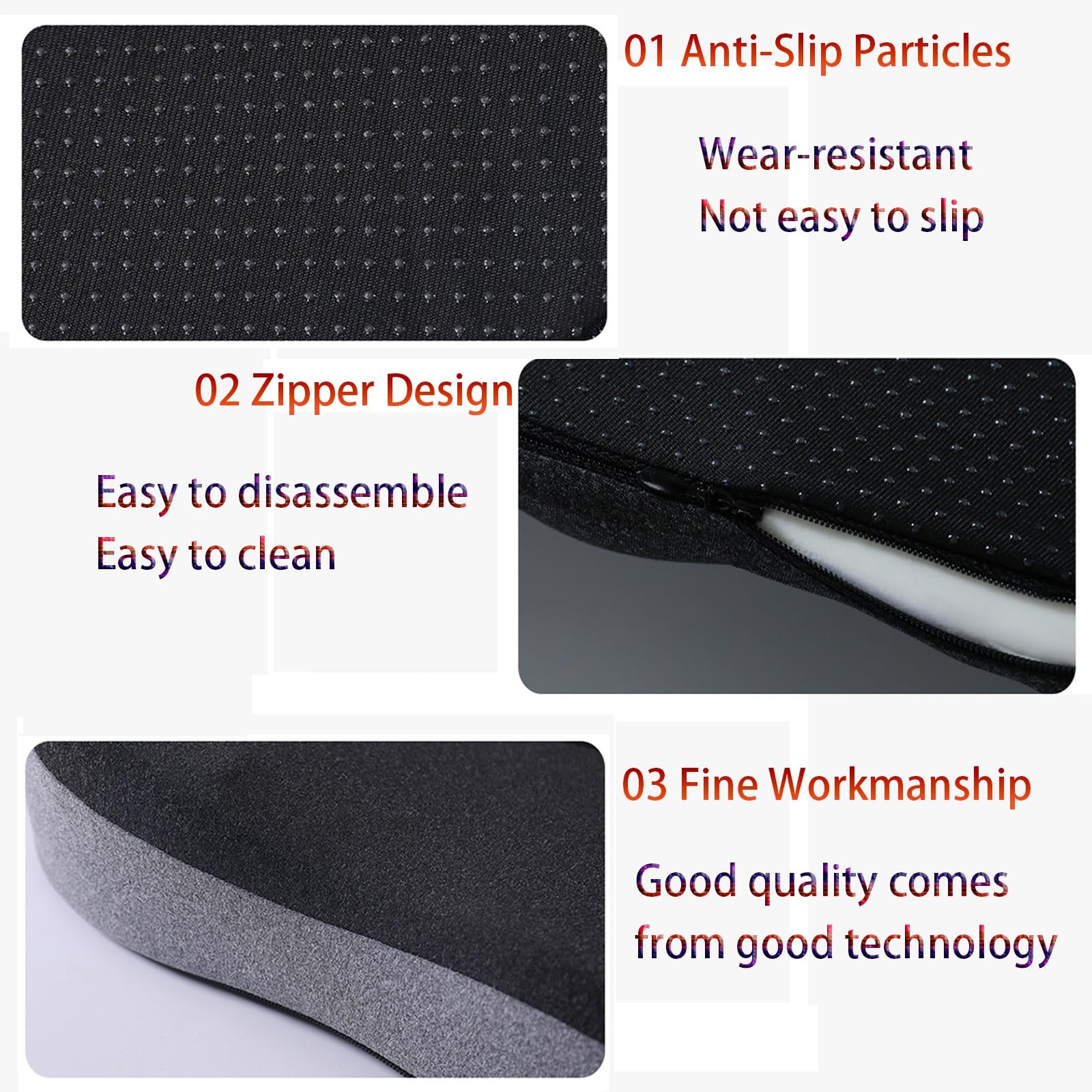 Cojin Antiescaras Cojin Coxis Ortopedico Cojines para Sillas Cojin Asiento Coche,para Alivio de La PresióN en Caderas,Coxis y CiáTica,Cojín ErgonóMico de para Silla de Oficina(Sky blue and light gray)