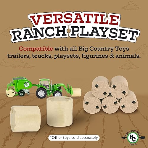 Miniatura 9 de Big Country Toys Juego de paneles de valla de corral de 7 piezas - escala 120 - Juguetes de granja - Paneles de valla de juguete