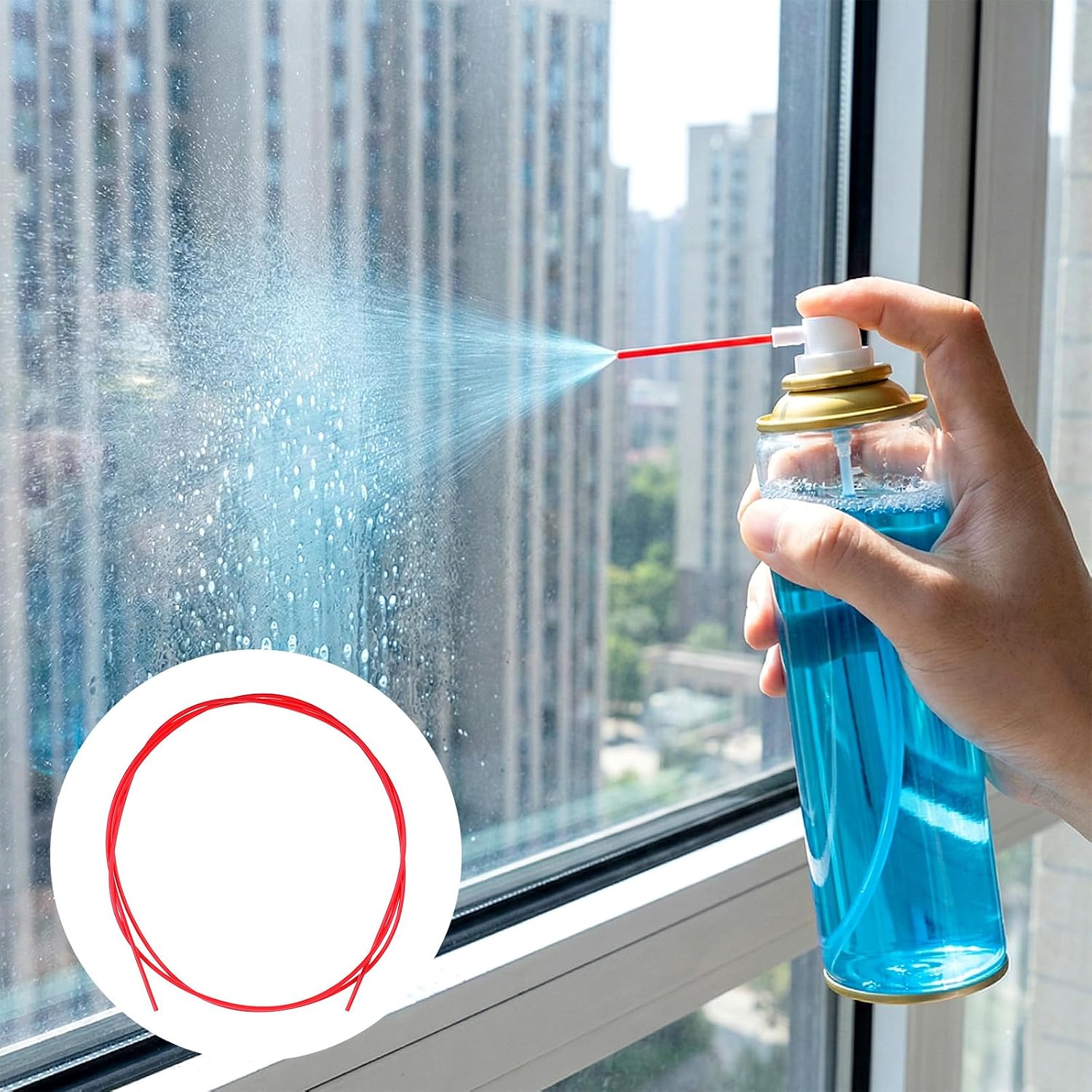 8 Pcs Spray Can Nozzle Straws, 51 Inch Spray Can Straws Flexible Extension Hose Spray Can Extension Straw for Automotive