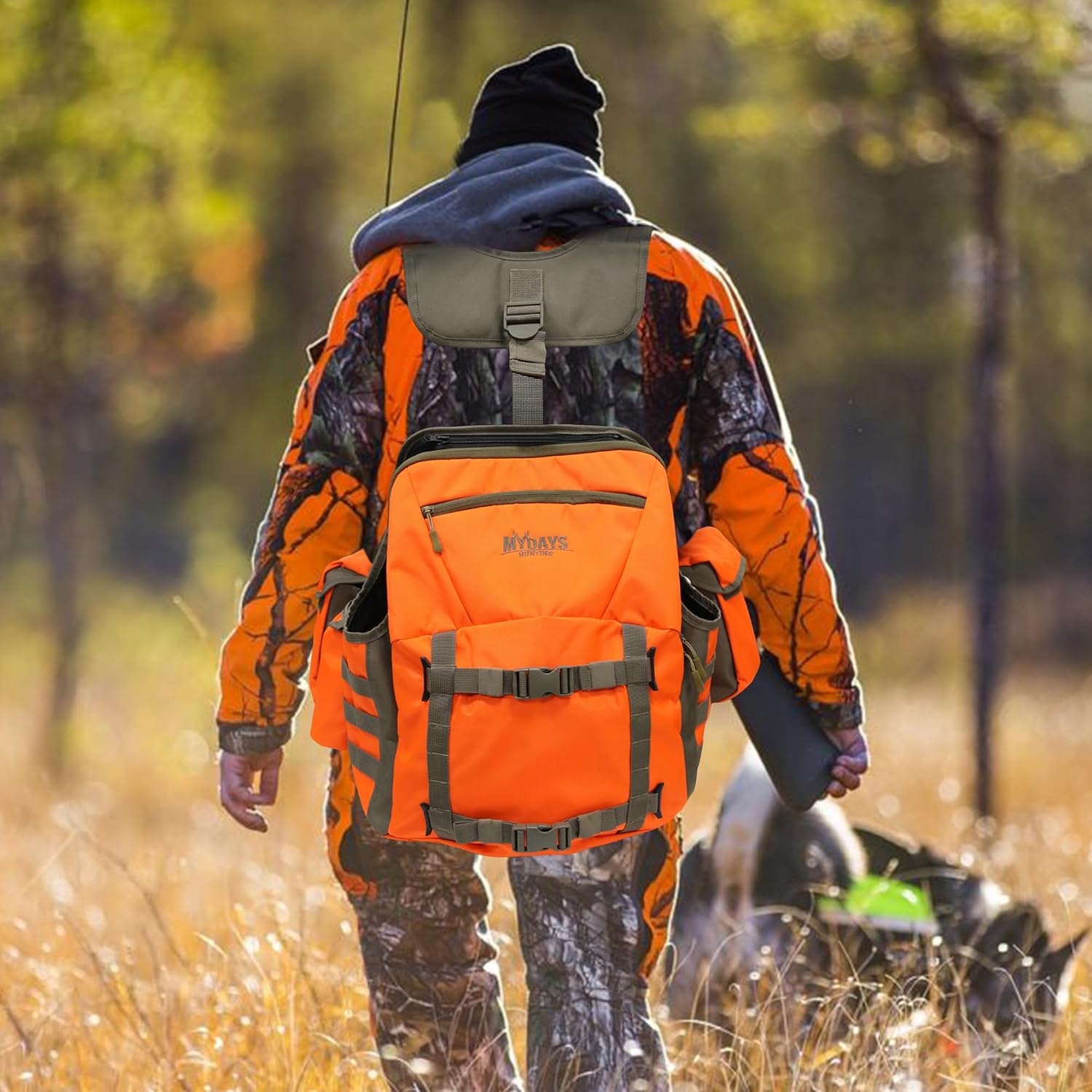 MYDAYS Upland Bird Vest Backpack, Hunting Tactical Vest with Game Pouch and Pockets for Outdoor Bird Hunting (Style B) - Image 8