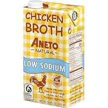 Aneto 100% Natural Low Sodium Chicken Broth, 34 Fl Oz