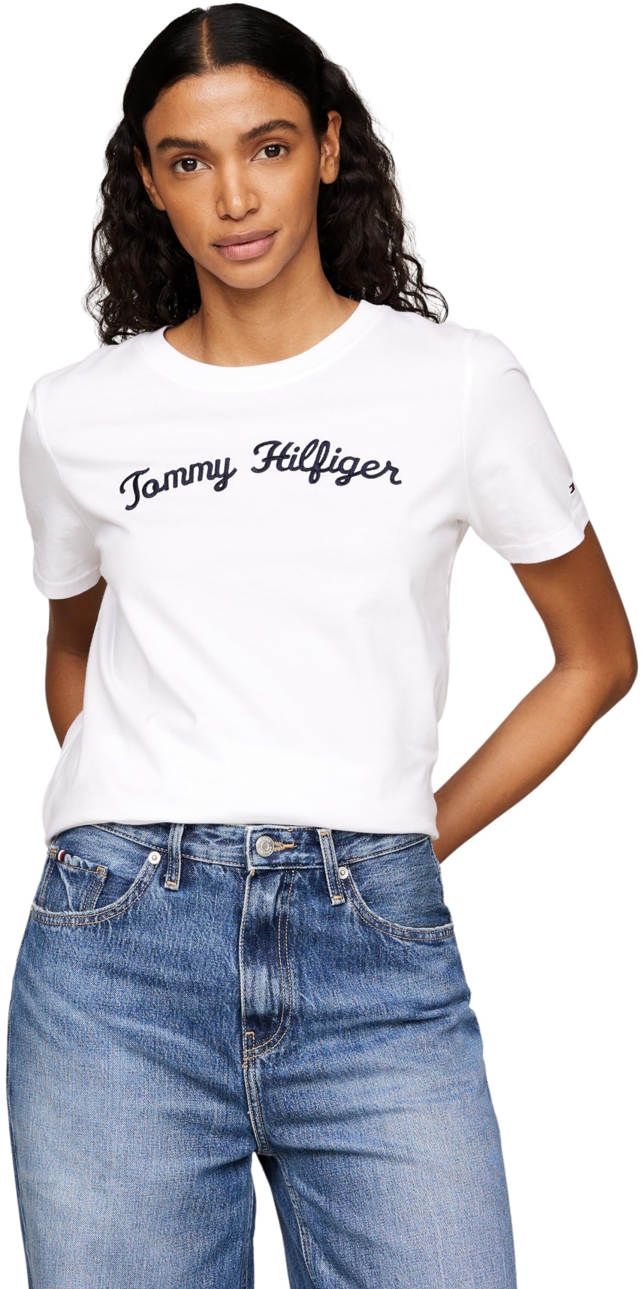 Tommy Hilfiger Camiseta de Manga Corta para Mujer