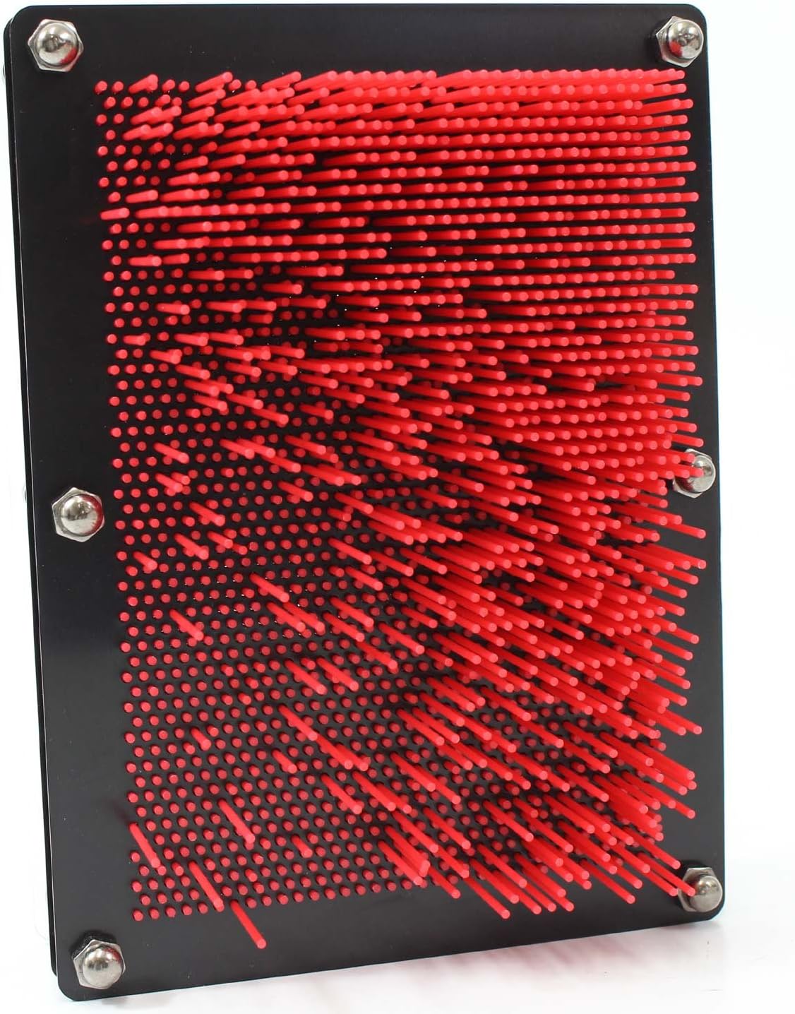 PowerTRC 3D Pin Art Sculpture - Pin Impression Toy - Pin Impression Hand Mold - Great Toy for Kids (6" x 8" Red) : Toys & Games