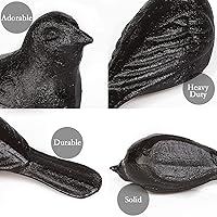 Vista 3 de Tope de puerta decorativo para el suelo, topes de puerta de hierro fundido antiguo, lindo tapón de puerta de pájaro de cuña resistente para mantener