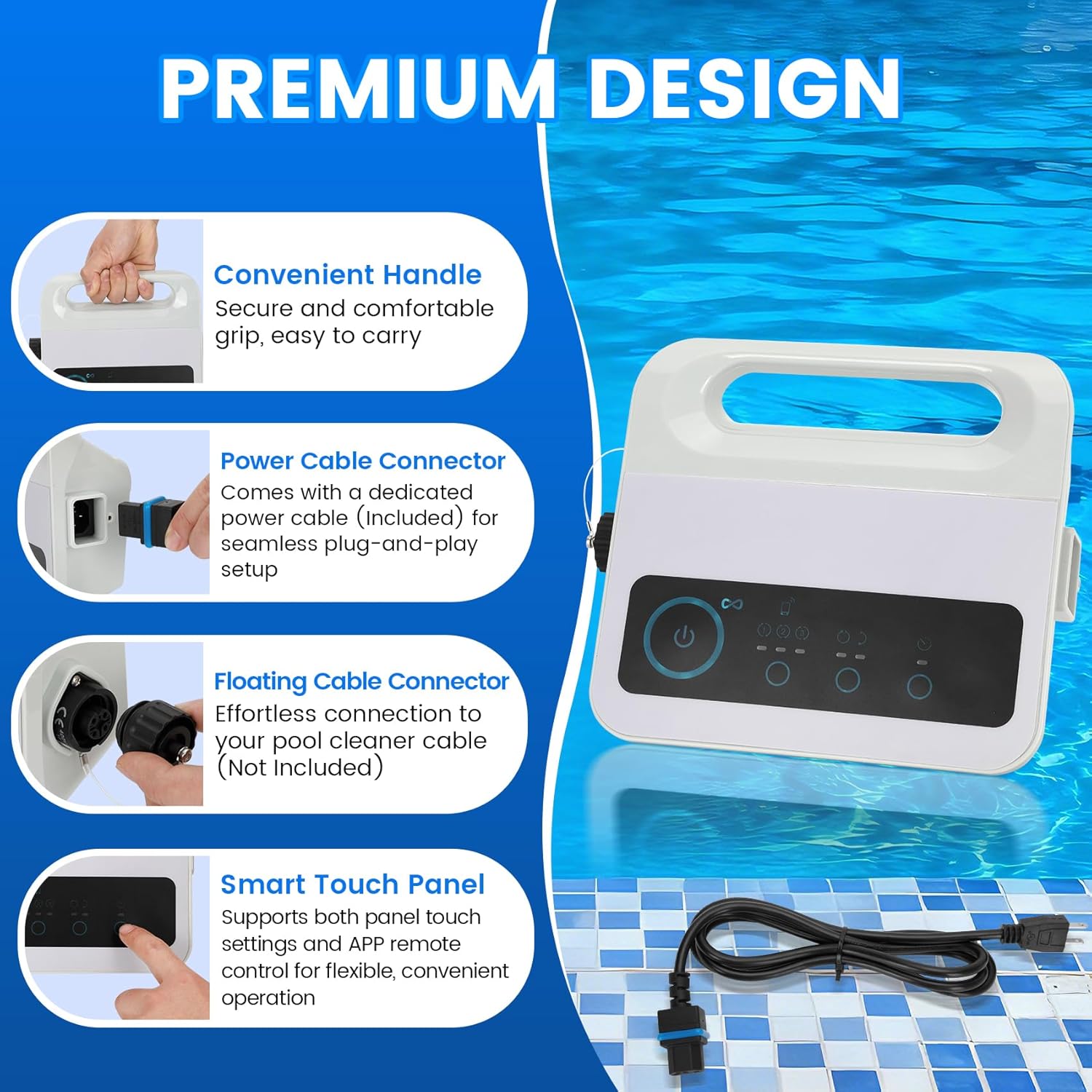99956035 Power Supply Replacement for Dolphin Maytronics, 120W Bluetooth & App Control Power Unit, Compatible with S300 S300i T45 T55i Nautilus CC and More