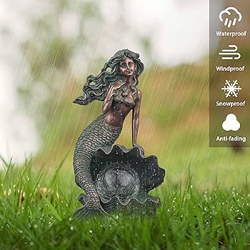Amazon.com : TERESA'S COLLECTIONS Mermaid Garden Statues
