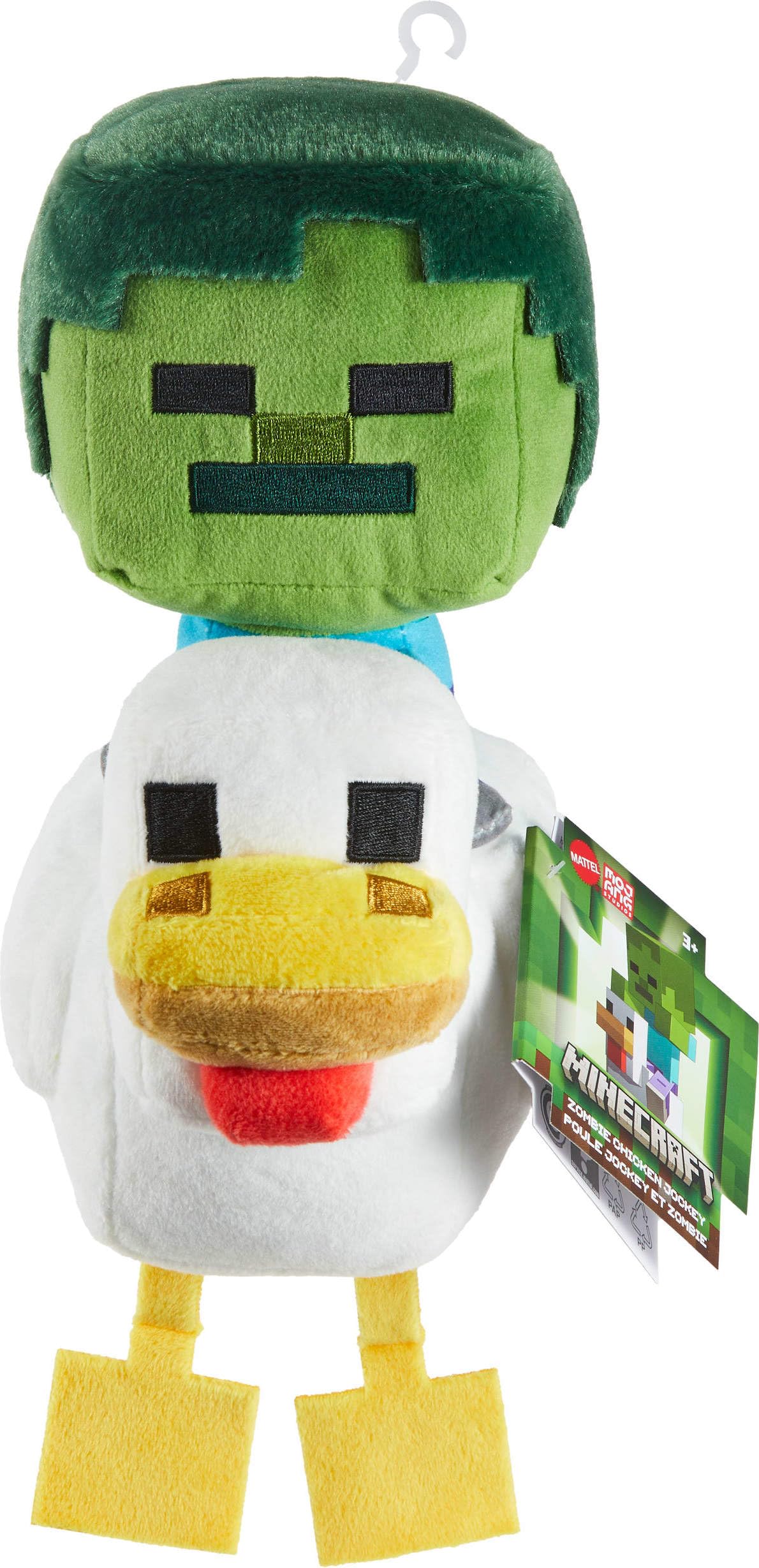 Mattel Minecraft Plush Zombie Chicken Jockey Toy Collectible Stuffed Animal 8-inch Soft Doll Inspired by Video Game Character product thumbnail 7