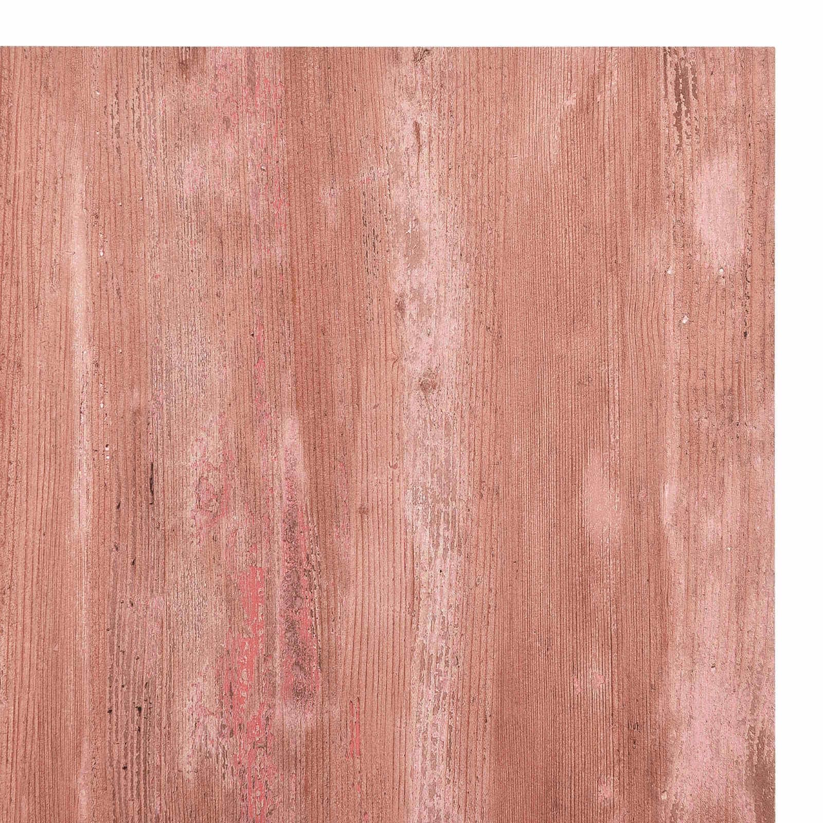 Lot de 55 dalles de sol autocollantes en PVC - Rouge - 5,11 m² - Carreaux de sol rectangulaires pour l'intérieur - Installation facile à faire soi-même - Surface facile d'entretien pour la maison