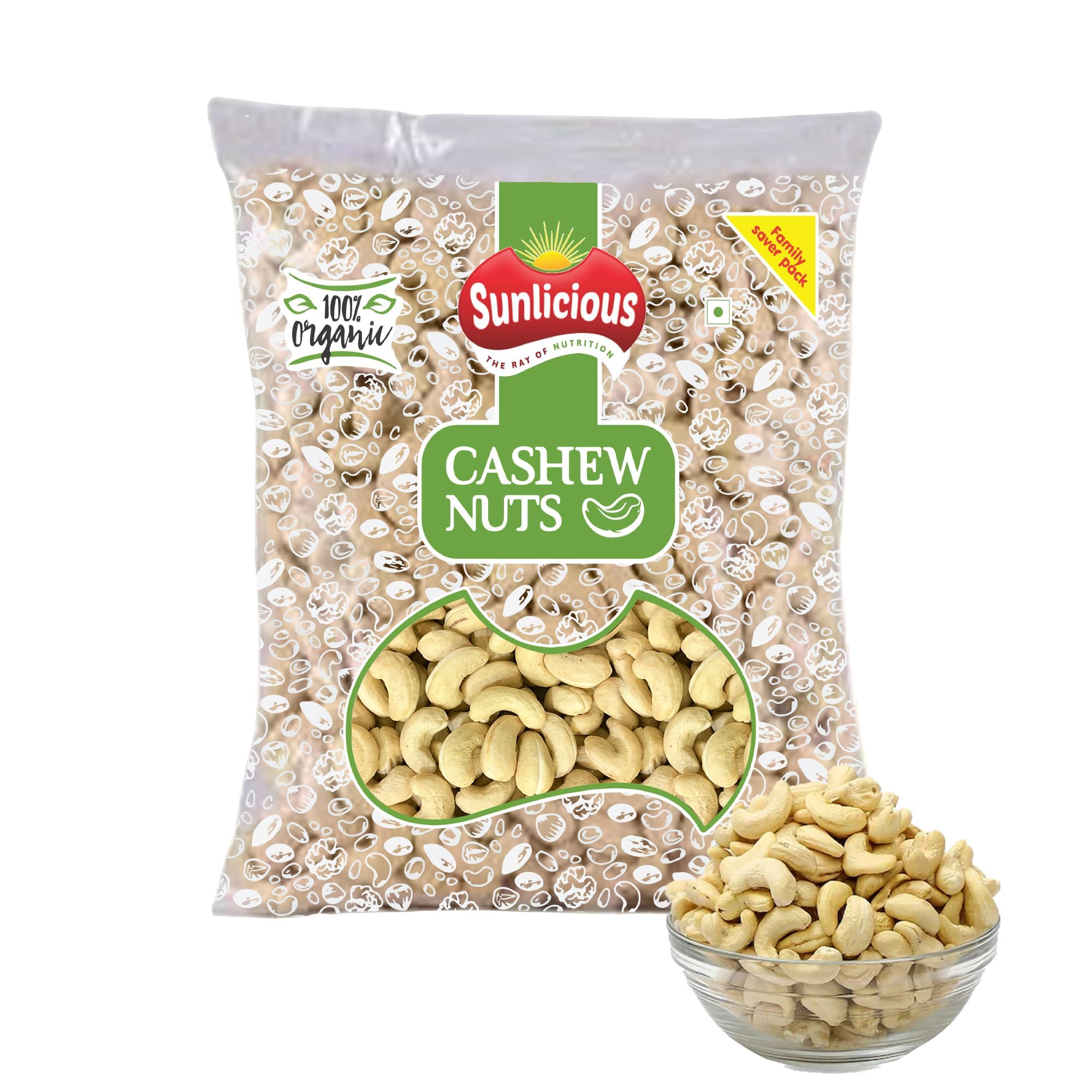 Sunlicious Kaju 400gm Pack - Whole | 100% Natural & Premium Crunchy Cashew Nuts Dry Fruits | Nutritious and Delicious (B0CHVZ56CZ) Amazon Price History, Amazon Price Tracker