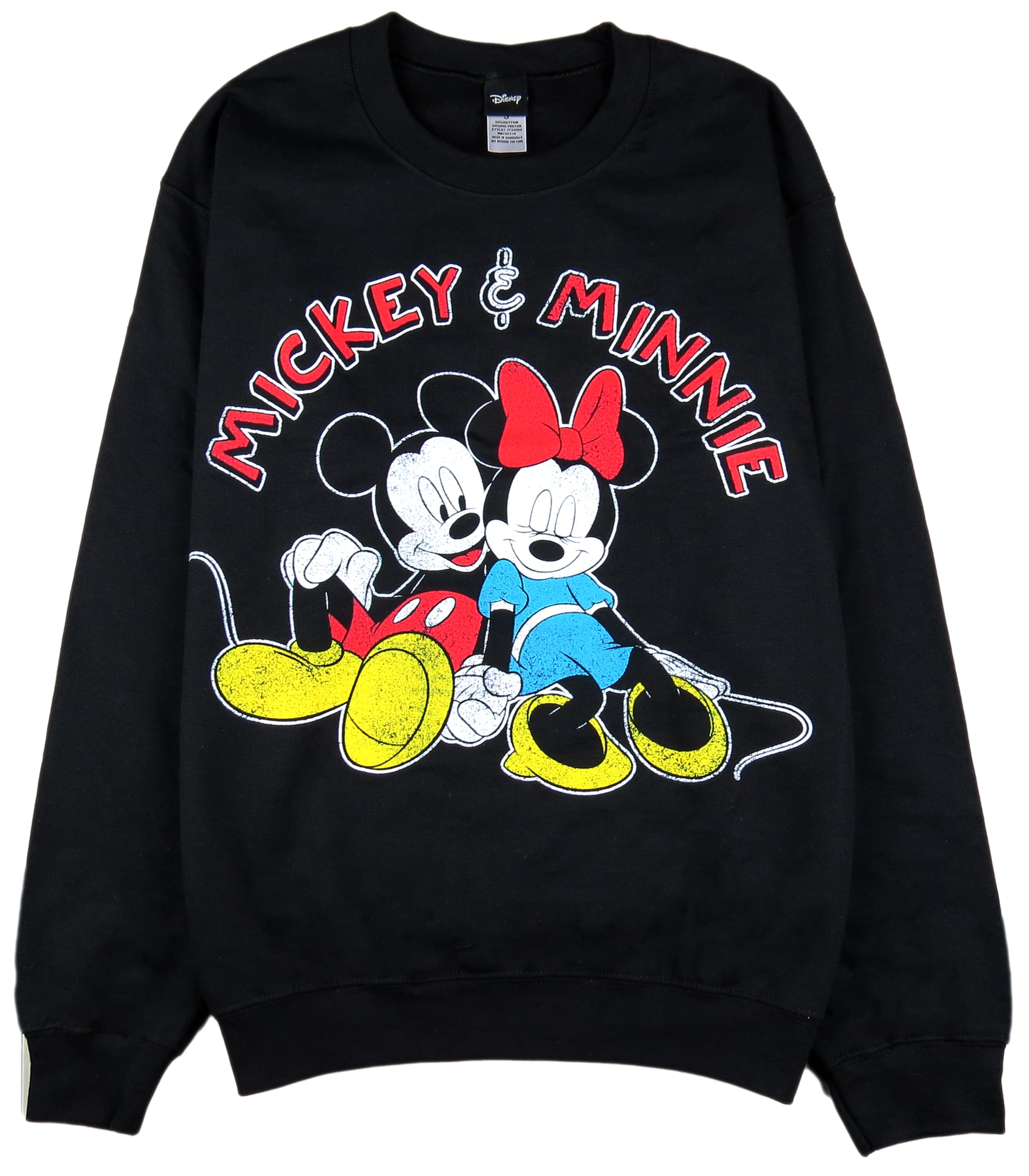 Disney Unisex Min Forever Black Minnie Mouse Pullover Sweatshirt, Xl