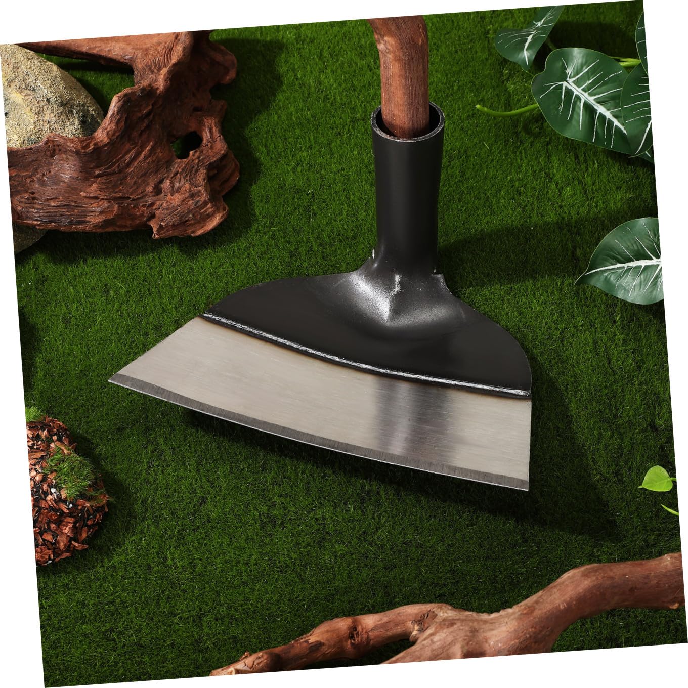 DOITOOL Zappetta da Giardino in Acciaio Solido senza Manico, Attrezzo per Diserbo Efficiente e Resistente per Coltivatori e Giardinieri