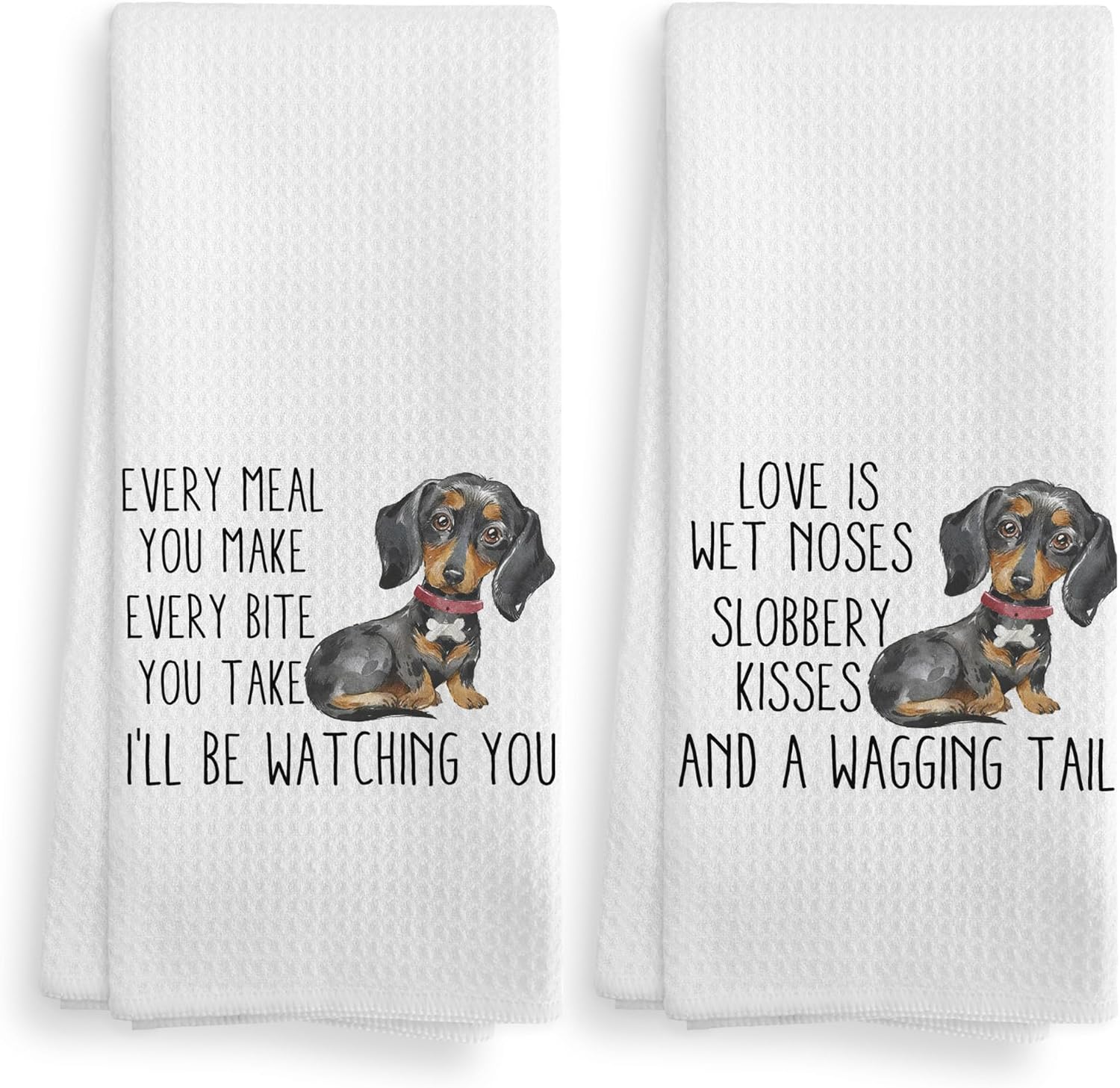 NOQL Dachshund Dog Towel, Dog Kitchen Towels, Dachshund Dog Kitchen Towels and