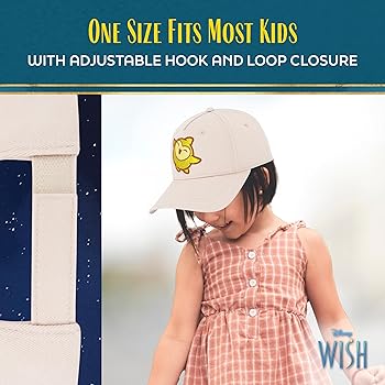 Amazon.com: Disney Wish Baseball Cap, Kids Star Adjustable Hook