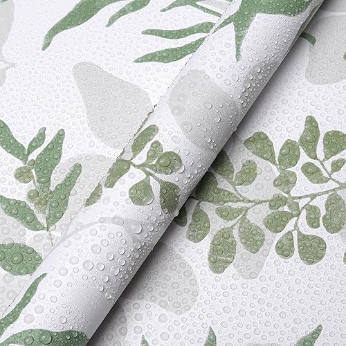 Miniatura 7 de Papel tapiz floral para despegar y pegar, papel de contacto de hojas verdes, 17.71 x 236 pulgadas, vintage, plantas, acuarela, autoadhesivo,