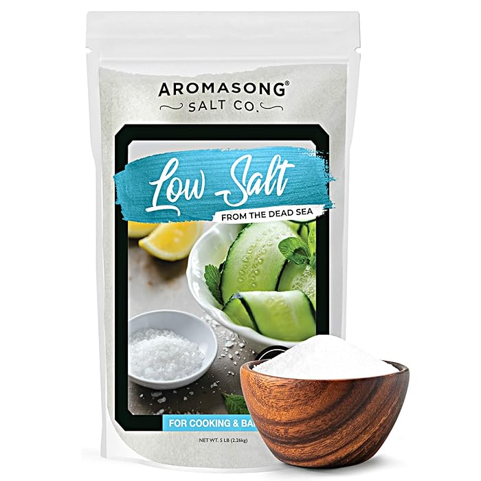 Buy Aromasong Low Sodium Sea Salt 100 Natural 68 Less Sodium
