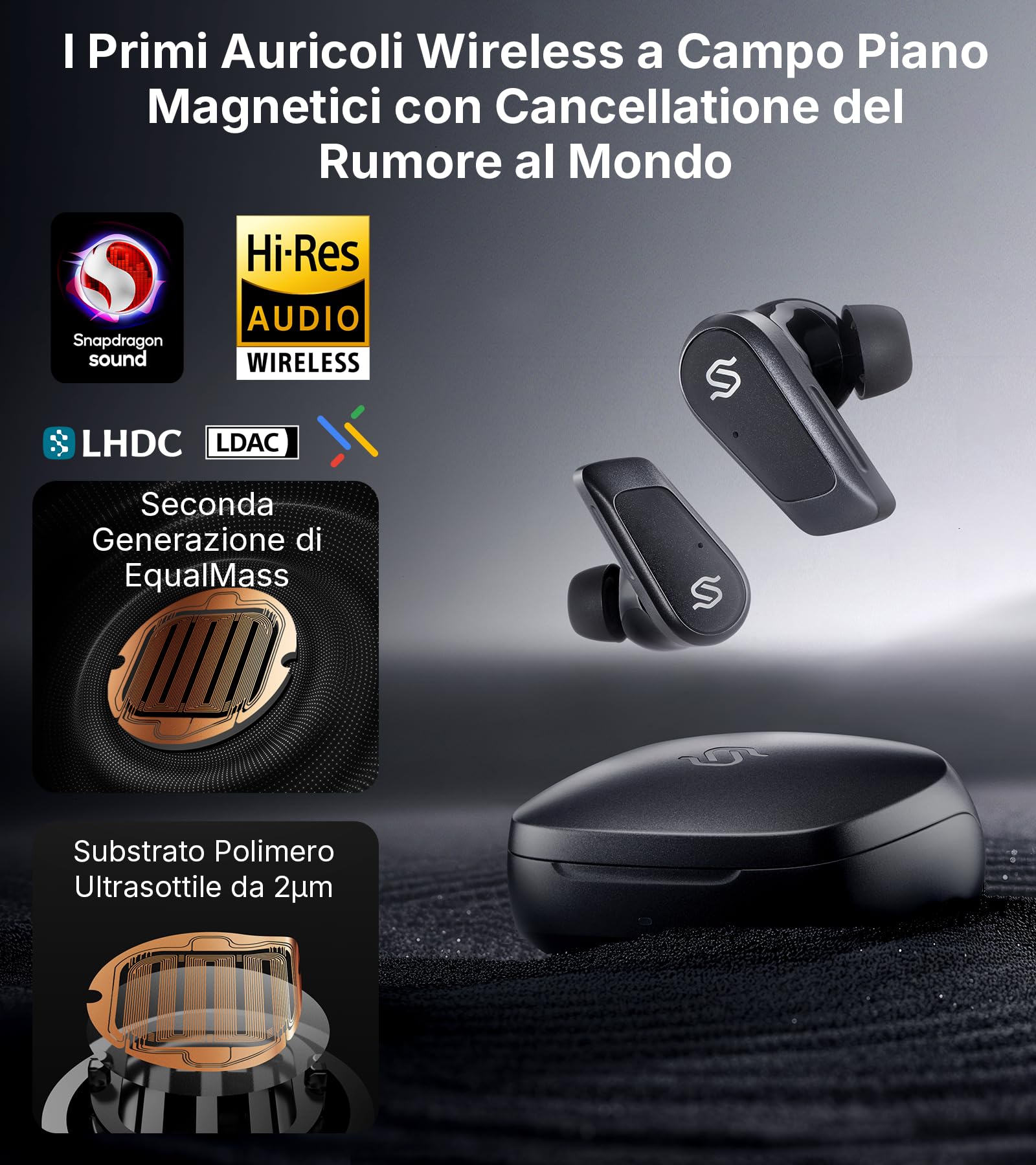 Stax Spirit S10 True Wireless Earbuds - ANC Hi-Res Audio - Dettaglio