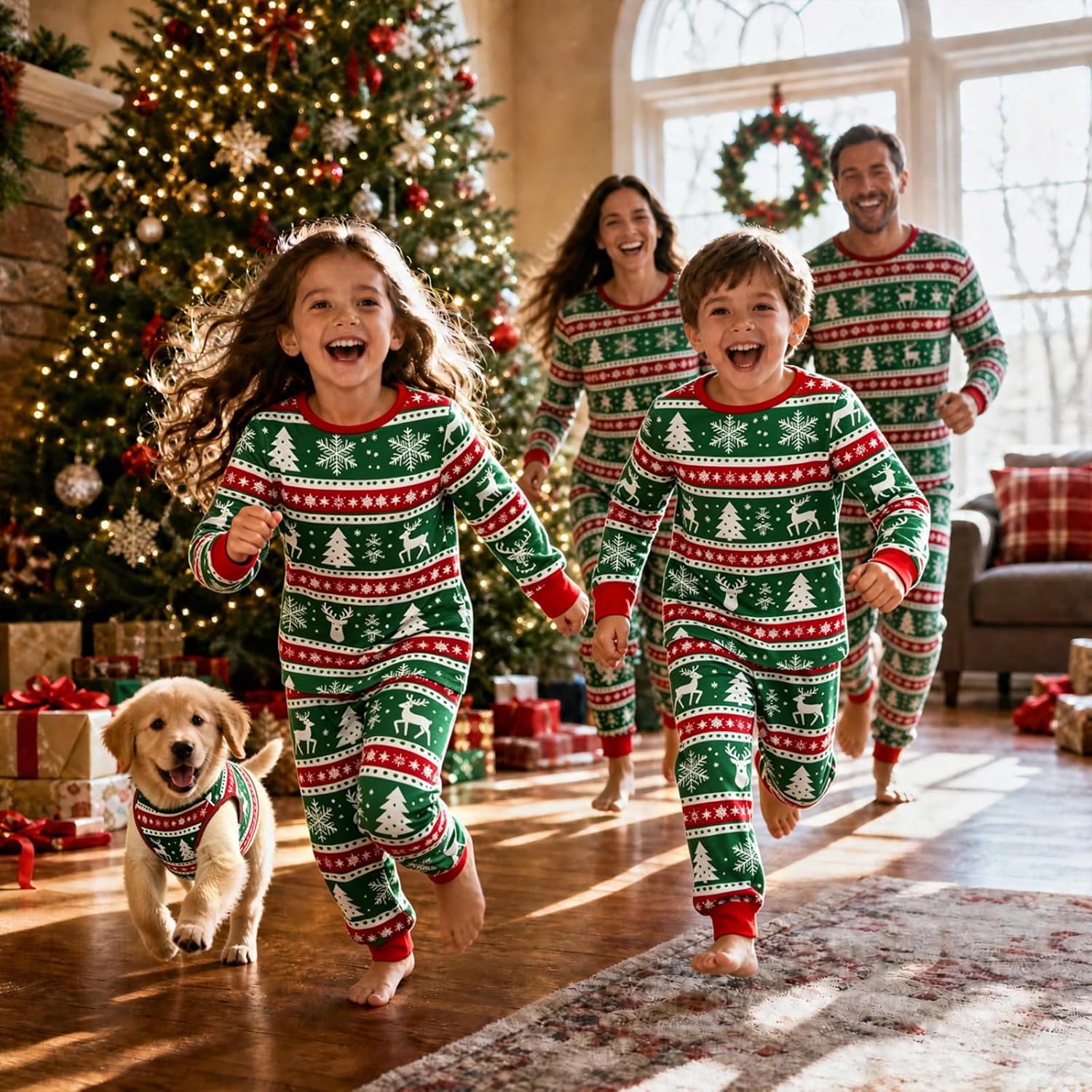 Neufigr Family Matching Christmas Pajamas Sets Holiday Sleepwear